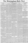 Birmingham Daily Post Friday 15 January 1858 Page 1