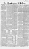 Birmingham Daily Post Wednesday 27 January 1858 Page 1