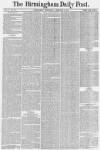 Birmingham Daily Post Wednesday 03 February 1858 Page 1