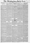 Birmingham Daily Post Wednesday 01 December 1858 Page 1