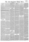 Birmingham Daily Post Wednesday 09 November 1859 Page 1