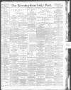 Birmingham Daily Post Thursday 07 June 1917 Page 1