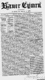 Baner ac Amserau Cymru Wednesday 10 February 1858 Page 1