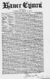 Baner ac Amserau Cymru Wednesday 10 March 1858 Page 1