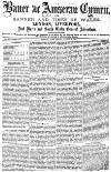 Baner ac Amserau Cymru Saturday 03 October 1874 Page 1