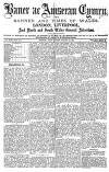Baner ac Amserau Cymru Saturday 24 October 1874 Page 1