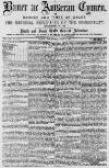 Baner ac Amserau Cymru Saturday 30 October 1886 Page 1