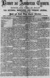 Baner ac Amserau Cymru Saturday 25 January 1890 Page 1