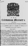 Caledonian Mercury Mon 25 Sep 1721 Page 1