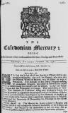 Caledonian Mercury Tue 26 Sep 1721 Page 1