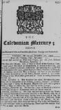 Caledonian Mercury Mon 27 Nov 1721 Page 1