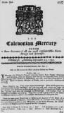 Caledonian Mercury Mon 23 Sep 1723 Page 1