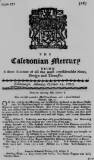 Caledonian Mercury Mon 14 Oct 1723 Page 1