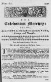 Caledonian Mercury Mon 10 Feb 1724 Page 1