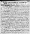 Caledonian Mercury Mon 01 Nov 1731 Page 1