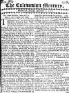 Caledonian Mercury Mon 05 Nov 1733 Page 1