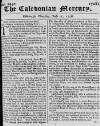 Caledonian Mercury Thu 15 Jul 1736 Page 1