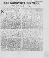 Caledonian Mercury Tue 19 Jun 1739 Page 1