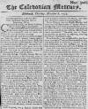 Caledonian Mercury Thu 08 Nov 1739 Page 1
