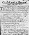 Caledonian Mercury Mon 14 Jan 1740 Page 1