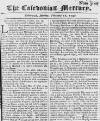 Caledonian Mercury Mon 25 Feb 1740 Page 1