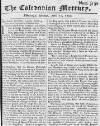 Caledonian Mercury Mon 21 Apr 1740 Page 1