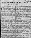 Caledonian Mercury Mon 06 Oct 1740 Page 1