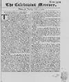 Caledonian Mercury Tue 07 Jul 1741 Page 1