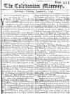 Caledonian Mercury Thu 21 Jan 1742 Page 1