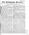 Caledonian Mercury Mon 08 Feb 1742 Page 1