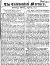Caledonian Mercury Mon 09 Aug 1742 Page 1