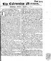Caledonian Mercury Mon 23 Aug 1742 Page 1