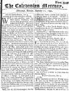 Caledonian Mercury Mon 15 Nov 1742 Page 1