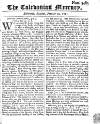 Caledonian Mercury Mon 10 Jan 1743 Page 1