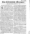 Caledonian Mercury Thu 13 Jan 1743 Page 1