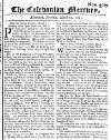 Caledonian Mercury Thu 10 Mar 1743 Page 1