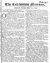 Caledonian Mercury Tue 15 Mar 1743 Page 1