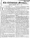 Caledonian Mercury Thu 12 May 1743 Page 1