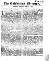 Caledonian Mercury Thu 19 May 1743 Page 1