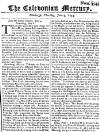 Caledonian Mercury Thu 09 Jun 1743 Page 1