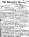 Caledonian Mercury Mon 15 Aug 1743 Page 1