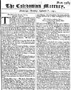 Caledonian Mercury Thu 08 Sep 1743 Page 1