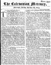 Caledonian Mercury Mon 26 Sep 1743 Page 1