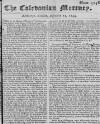 Caledonian Mercury Tue 25 Sep 1744 Page 1