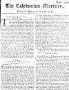 Caledonian Mercury Mon 18 Nov 1745 Page 1