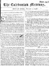 Caledonian Mercury Tue 07 Jan 1746 Page 1