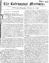 Caledonian Mercury Wed 29 Jan 1746 Page 1