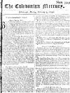 Caledonian Mercury Mon 03 Feb 1746 Page 1