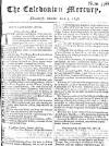 Caledonian Mercury Mon 05 May 1746 Page 1