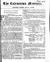 Caledonian Mercury Mon 21 Jul 1746 Page 1